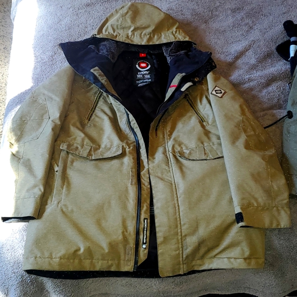 686 Ceremony Insulated Women's Jacket 2018, Khaki Heather Diamond,Small
